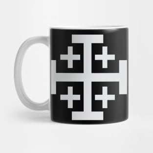 Jerusalem Cross (silver) Mug